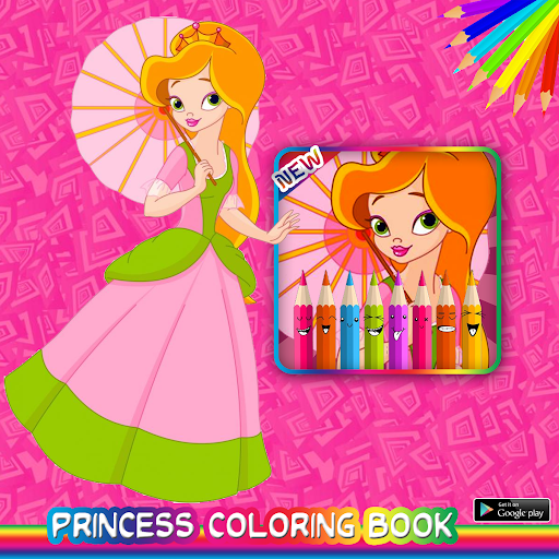 Cute Princess Coloring Book