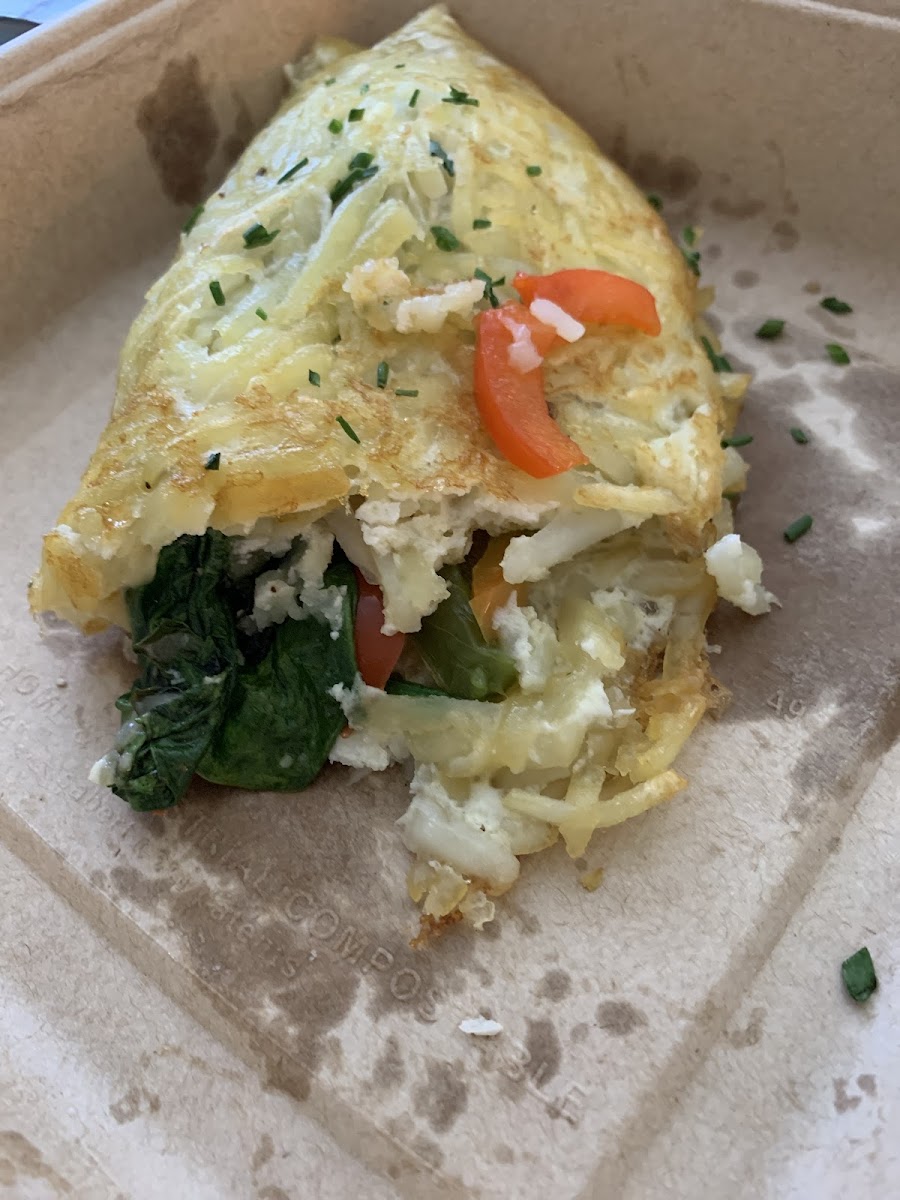 Hash brown omelette