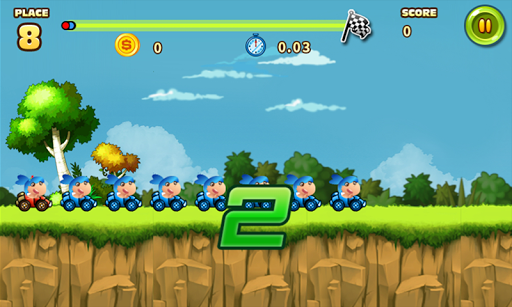 Truly crazy race with friend in th rainbow kingdom