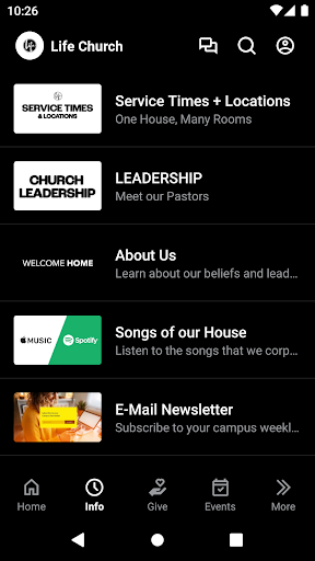 Screenshot Life Church US
