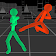 Stickman combat icon