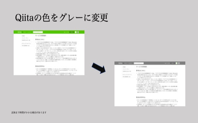 Qiita Color chrome extension