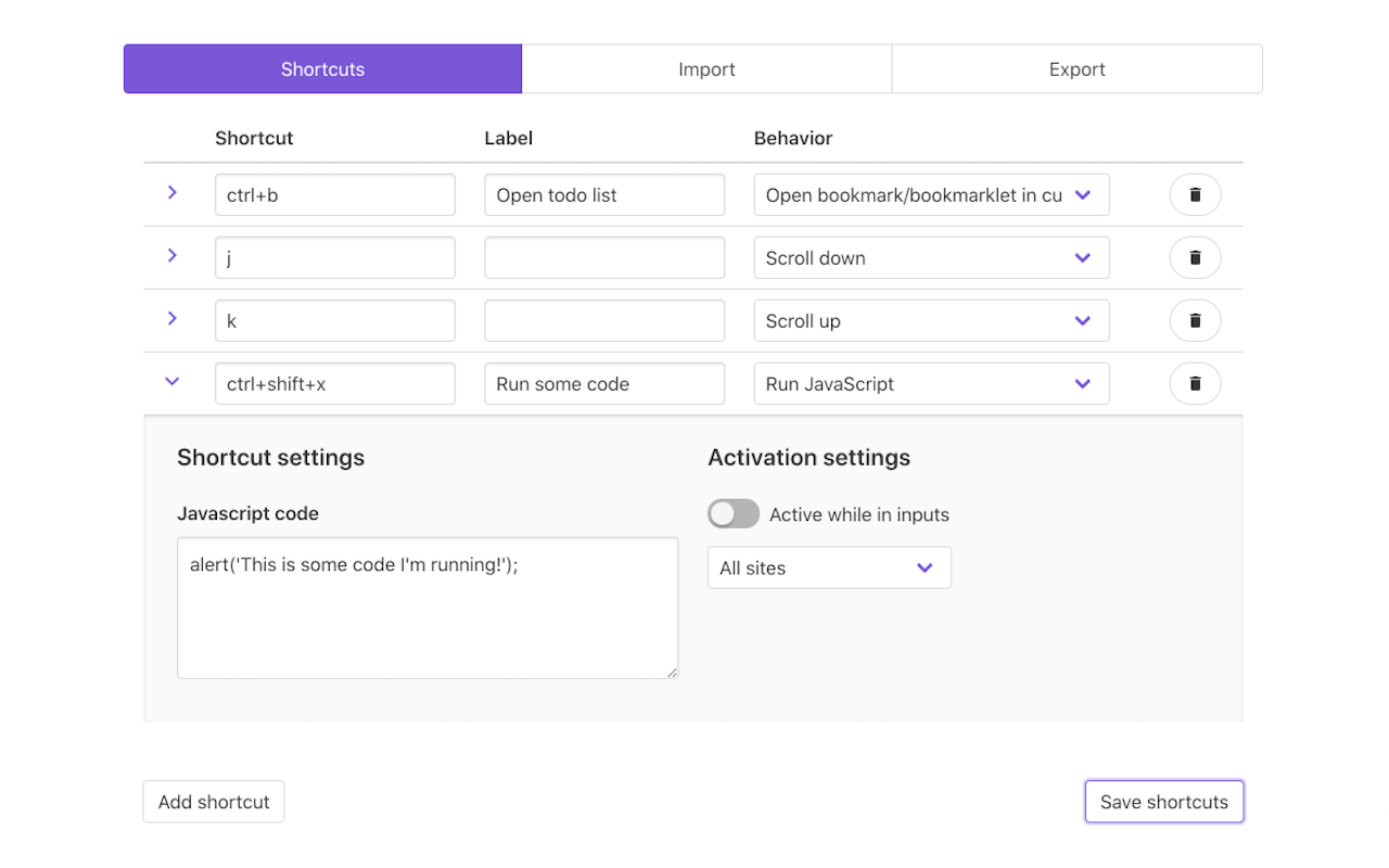 Shortkeys (Custom Keyboard Shortcuts) Preview image 3