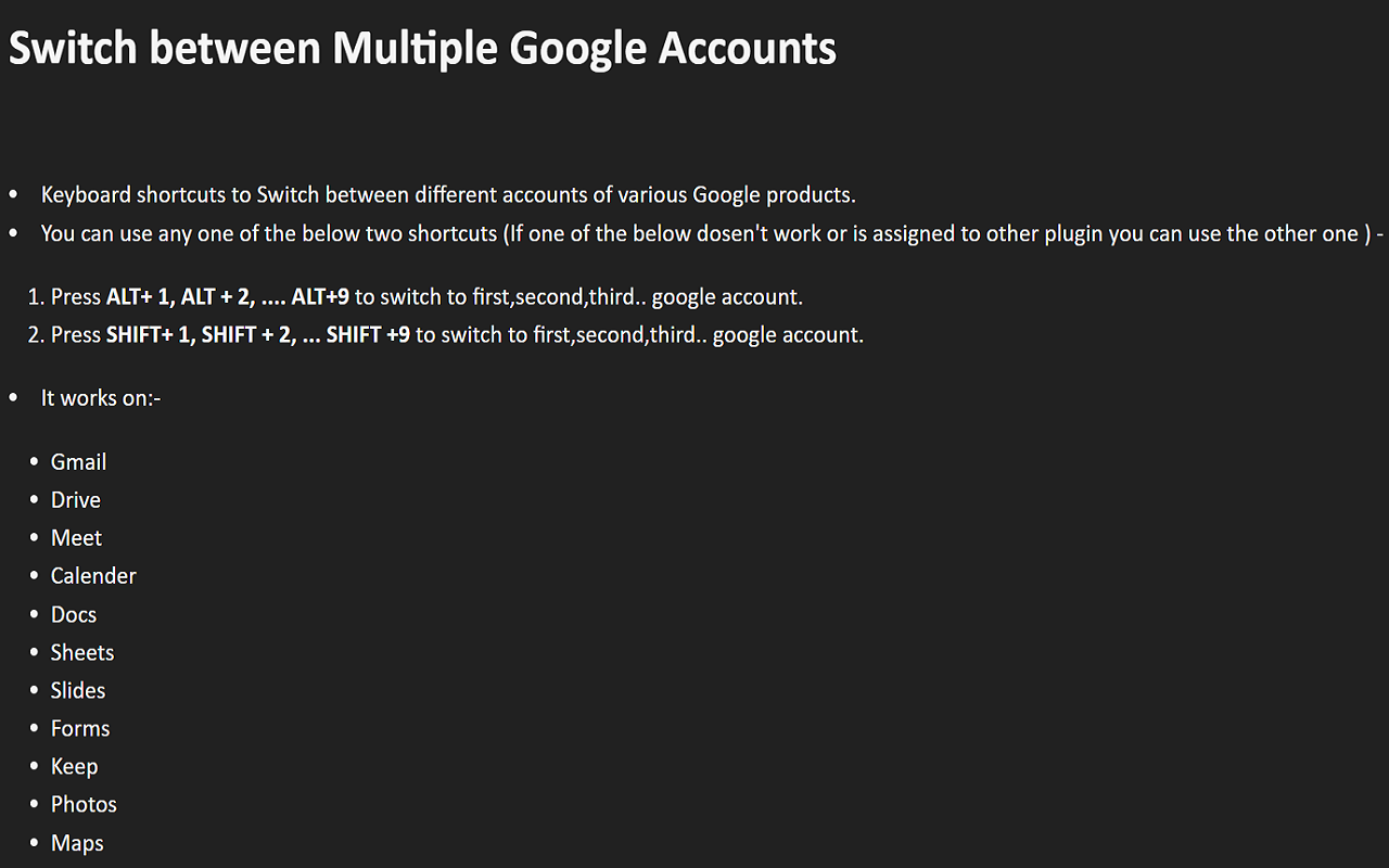 Switch between Multiple Google Accounts Preview image 0