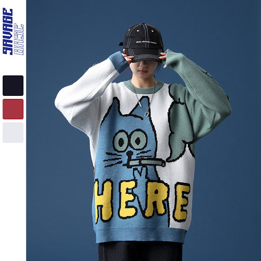 Title 4, Tide Korean loose bottoming couple sweater offe...