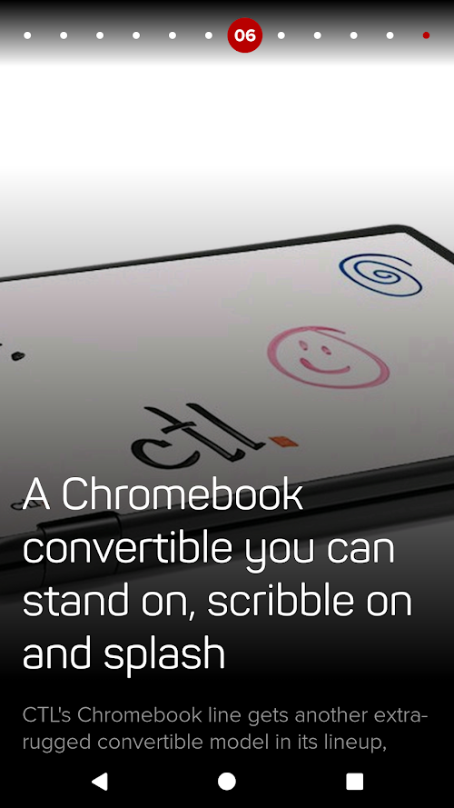 Android application CNETs Tech Today screenshort