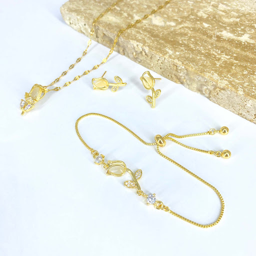 Title 4, Fashionable Elegant All-match Tulip Necklace Su...