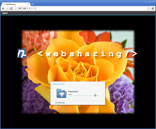 Screenshot WebSharing (WiFi File Manager)