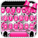 Thème de clavier Pink Rose Bow icon