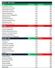 Chopsticks menu 2