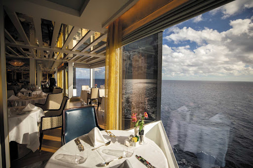 Enjoy sweeping seascapes while dining at La Veranda on Seven Seas Splendor.