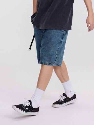 Title 6, Mens Fashion Personality Retro Dark Denim Shor...
