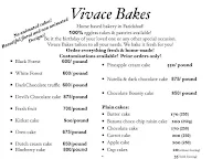 Vivace Bakes menu 1