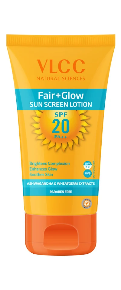 VLCC Fair+Glow Sun Screen Lotion SPF20 - 200 ml