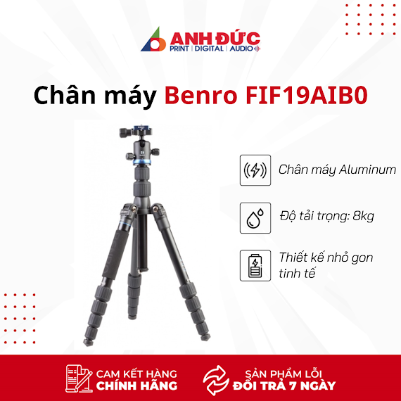 Chân Máy Benro Fif19Aib0 - Hàng Chính Hãng Bảo Hành 12 Tháng