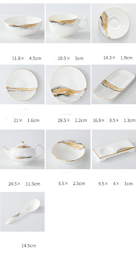 Title 1, Bone China Hotel Tableware Set Chinese Style. O...