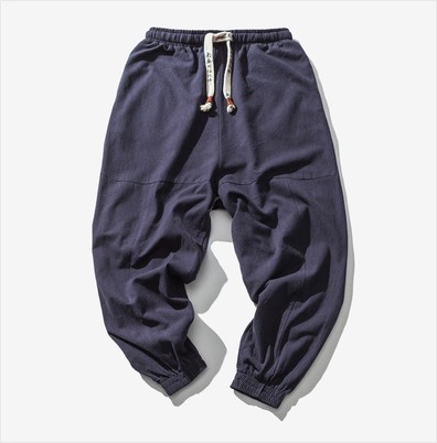 Title 5, Mens Casual Japanese Loose Solid Color Cotton ...