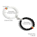 Black And White Bright Beads