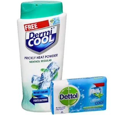 Dermi Cool Prickly Heat Menthol Powder - 90 gm