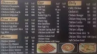 The Food Hub menu 1