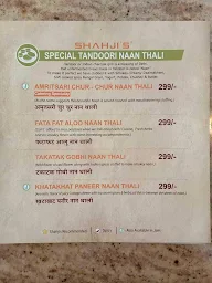 Shahji's Parantha House menu 2