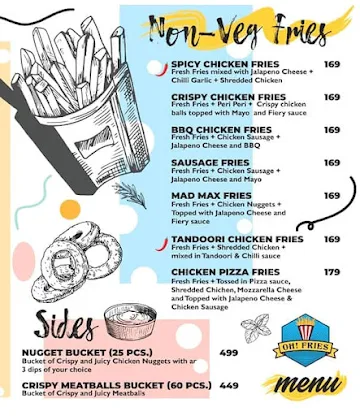 Oh! Fries menu 