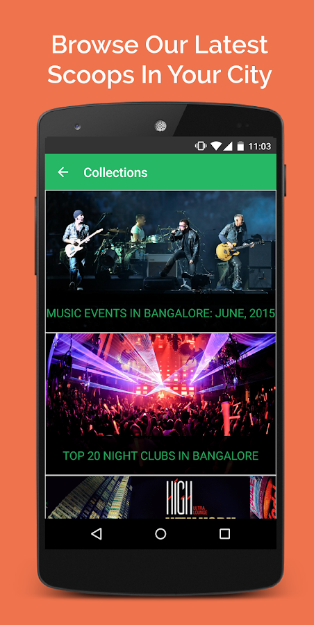    Events in Delhi & Bangalore- screenshot  