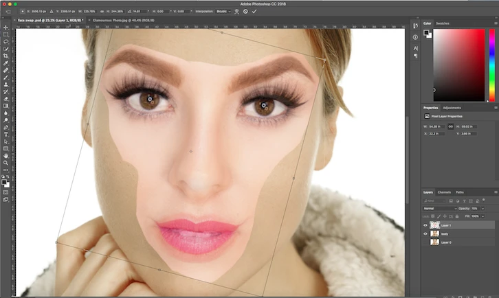 How to do face swaps Using Photoshop in 5 Easy Steps