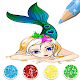 Glitter Cute Mermaid coloring game