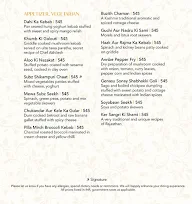 Indian Durbar - Conrad Bengaluru menu 2