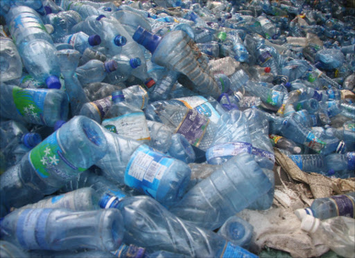 Plastic bottles assembled for recycling in Mombasa.photo Elkana Jacob