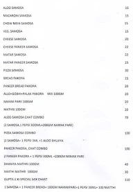 Rachit Fast Food menu 1