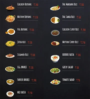 Ghapa Ghap Foods menu 