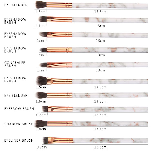 Title 1, MAANGE 10 Pcs Multifunctional Makeup Brush Set,...