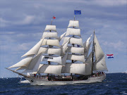 The bark Europa at sea