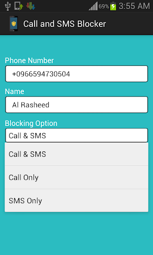 Call and sms blocker