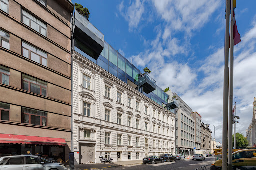 Old and modern building facade in this luxury apartment / penthouse for sale in Riga ($1,843,573 - 199 m²)