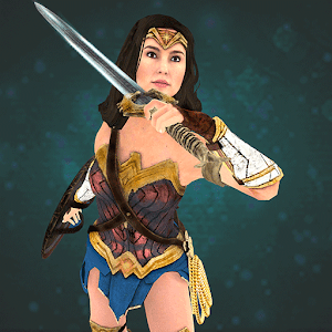 Real Wonder Warrior Woman Fighter - Superhero Game  Icon