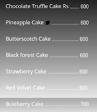 Midnight Cake Shop menu 2