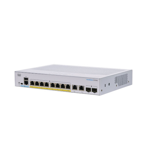 Thiết bị mạng/ Switch Cisco CBS250 Smart 8-port GE, Full PoE, Ext PS, 2x1G Combo - CBS250-8FP-E-2G-EU