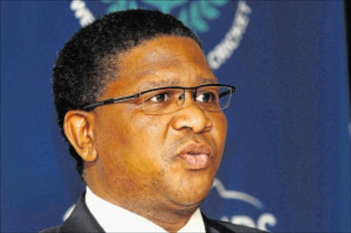 SPEAKING OUT: Minister of Sport Fikile Mbalula