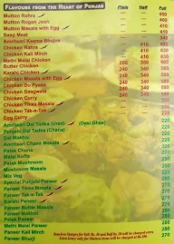 Wah! Amritsar menu 2