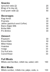 Millet Mama menu 1