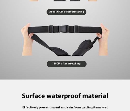 Title 10, Invisible Fitness Womens Ultra-light Waist Bag