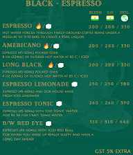 Black White Specialty Coffee menu 2