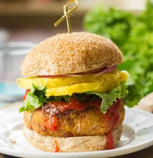 Veg Aloo Tikki Paneer Cheese Burger