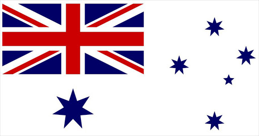 The Australian White Ensign, used from 1967 on.