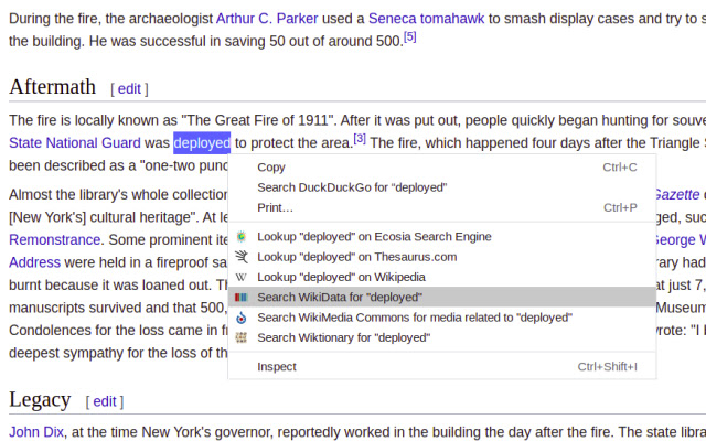 Wikidata search