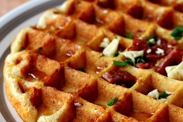 Savory Bacon and Cheese Waffles