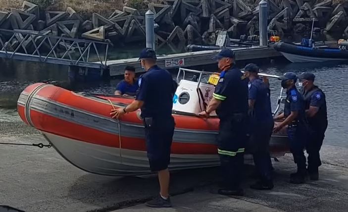 The alleged poachers' rubber duck is impounded by City of Cape Town officials on December 10 2021.